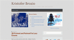 Desktop Screenshot of kristoferbrozio.com
